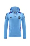 Argentina Hooded  Long Sleeved Blue 1:1 Training suit 24/25