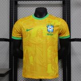 24/25 Brazil   Special  Edition  Yellow  Player  1:1 Quality Soccer Jersey