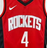24/25 Rockets GREEN #4 Red  Hot Pressed   1:1 Quality NBA Jersey