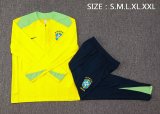Brazil Training Yellow 1:1 Quality Training Jersey 24/25
