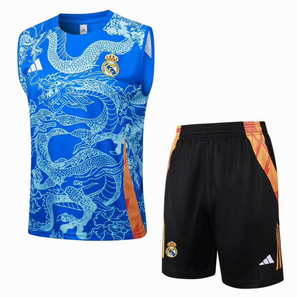 Real Madrid Blue 1:1 Quality Training Vest(A-Set)24/25