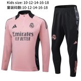 Real Madrid  Kids Pink 1:1 Quality Training Jersey 24/25