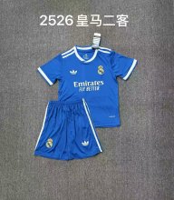Real Madrid Third Blue Kids Kits 1:1 Quality Soccer Jersey 25/26