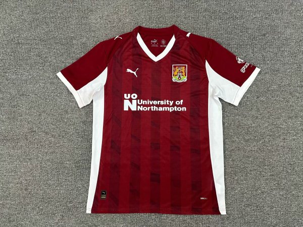 Northampton Town Home Fans 1:1 Quality Soccer Jersey 25/26