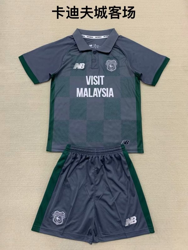 Cardiff City Away Kids Kits 1:1 Quality Soccer Jersey 24/25
