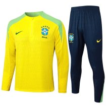 Brazil Training Yellow 1:1 Quality Training Jersey 24/25