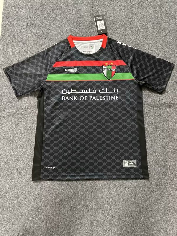 Palestine Head Away Black Fans 1:1 Quality Soccer Jersey 25/26