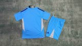 Real Madrid Goalkeeper Blue Kids Kits 1:1 Soccer Jersey 24/25