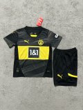 24/25 Dortmund  Away  Kids Kits  1:1 Quality Soccer Jersey
