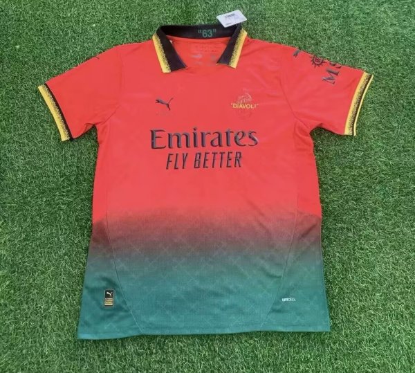 AC Milan Third Red Fans 1:1 Quality Soccer Jersey 25/26