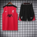 Liverpool  Black and Red   1:1 Quality Training Vest（A-Set）24/25