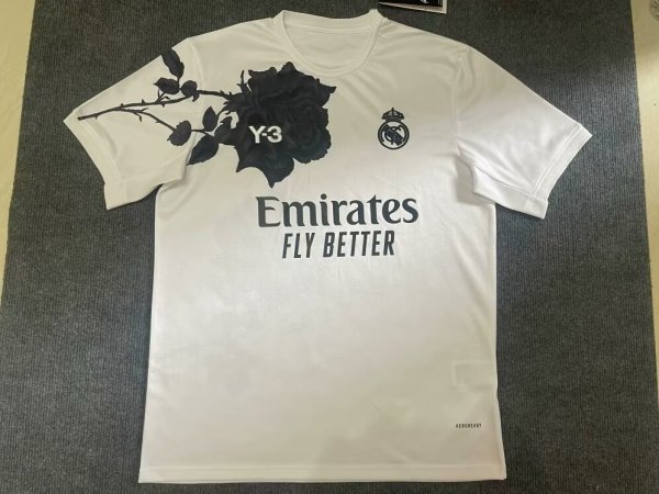 Real Madrid Y-3 White Fans 1:1  Quality Soccer Jersey 23/24