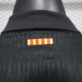 Barcelona  Away Long Sleeved  PLayer  1:1 Quality Soccer Jersey 24/25