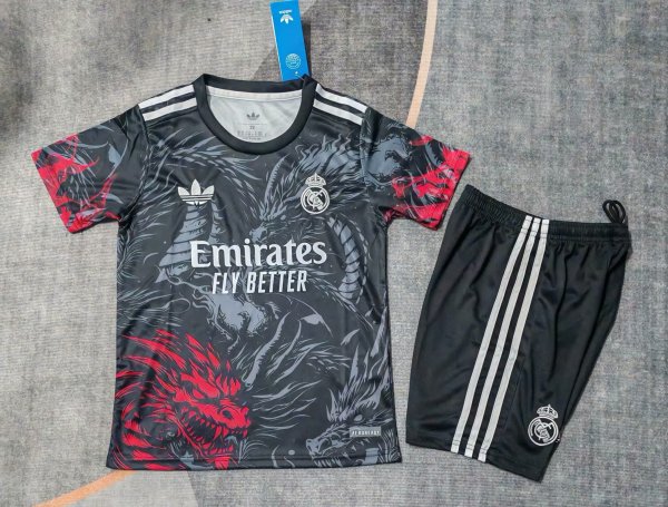 Real Madrid Special Edition Kids Kits 1:1 Quality Soccer Jersey 25/26