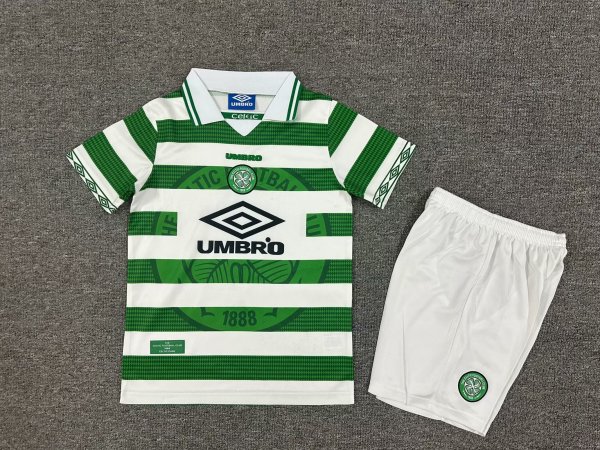 Celtic Home Kids KIits Retro 1:1 Quality Soccer Jersey 1997/1999