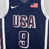 Team USA HALIBURTON #9 Sapphire Blue 1:1 Quality  NBA Jerseys 2025