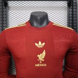 Mexico Red Long Sleeve Player 1:1 Quality Soccer Jersey 25/26