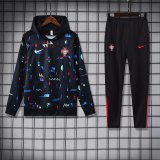 Portugal  Hooded Long Sleeved Black 1:1 Training suit 24/25