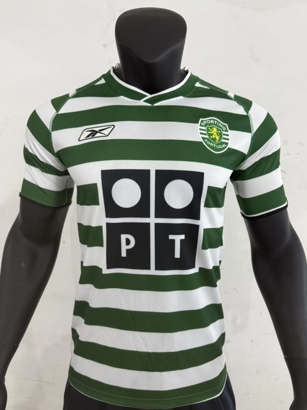 Sporting Lisbon Home 1:1 Quality Retro Soccer Jersey 2003/2004