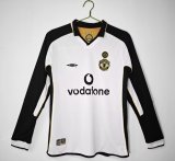 Manchester United Away Two-Sided Long Sleeve 1:1 Retro Quality Soccer Jersey 2001/2002