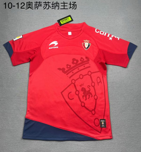 Osasuna Home Red Fans Retro 1:1 Quality Soccer Jersey 2010/2012