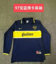 1997 Boca Long Sleeve Home Fans 1:1 Quality Retro Soccer Jersey
