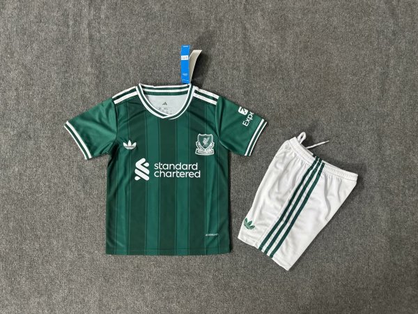 Liverpool Third Kids Kits 1:1 Quality Soccer Jersey 25/26
