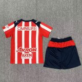 Chivas Home Kids Kits 1:1 Quality Soccer Jersey 25/26