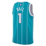 Hornets BALL #1 Purple Retro 1:1 Quality NBA Jersey