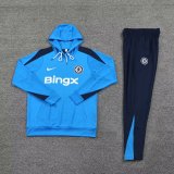 Chelsea  Hooded Long Sleeved Blue 1:1 Training suit 24/25