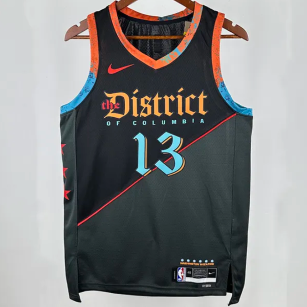 Wizards POOLE #13 Black City Edition 1:1 Quality NBA Jersey 2025