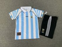 1996/1997  Argentina  Home Kids Retro 1:1 Quality Soccer Jersey