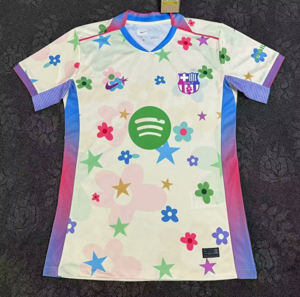 Barcelona Pattern Golf Special Edition Fans 1:1 Quality Soccer Jersey 25/26