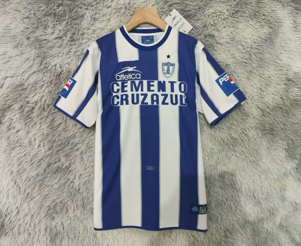 Pachuca Home Fans Retro 1:1 Quality Soccer Jersey 2001/2002