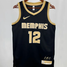 2025 Mavericks MORANT #12 Black Honor Edition 1:1 Quality NBA Jersey
