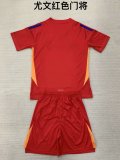Juventus Goalkeeper Red Kids Kits 1:1 Quality Soccer Jersey 24/25