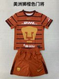 Puma Goalkeeper Orange Kids Kits 1:1 Quality Soccer Jersey 24/25
