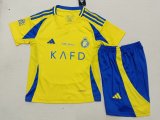 Al-Nassr FC Home Kids Kits 1:1 Soccer Jersey 24/25