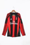 AC Milan Home Long Sleeve 1:1 Quality Retro Soccer Jersey 2010/2011