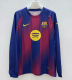 Barcelona Home Long Sleeved Fans 1:1 Quality Soccer Jersey 25/26