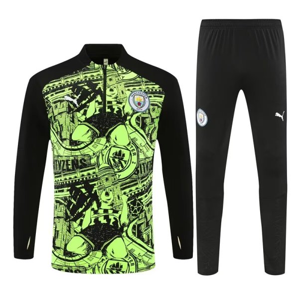 24/25 Manchester City Fluorescent Green Training 1:1 Quality Training Jersey