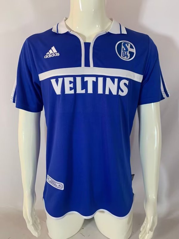 FC Schalke 04 Home Fans Retro 1:1 Quality Soccer Jersey 2000/2002