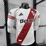 River Plate Home Long Sleeve Player 1:1 Quality Soccer Jersey 25/26