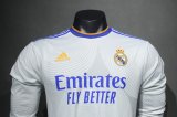 2021/2022 Real Madrid Home Long Sleeve Player Retro 1:1 Quality Soccer Jersey
