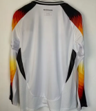Germany Home Fans Long Sleeve 1::1 Quality  Soccer Jersey 24/25