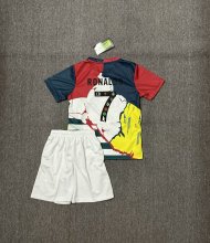 Real Madrid Ronaldo#7 Commemorative Edition  Kids Kits 1:1 Quality Soccer Jersey 25/26