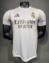 Real Madrid Home White  Player 1:1 Quality Soccer Jersey 25/26