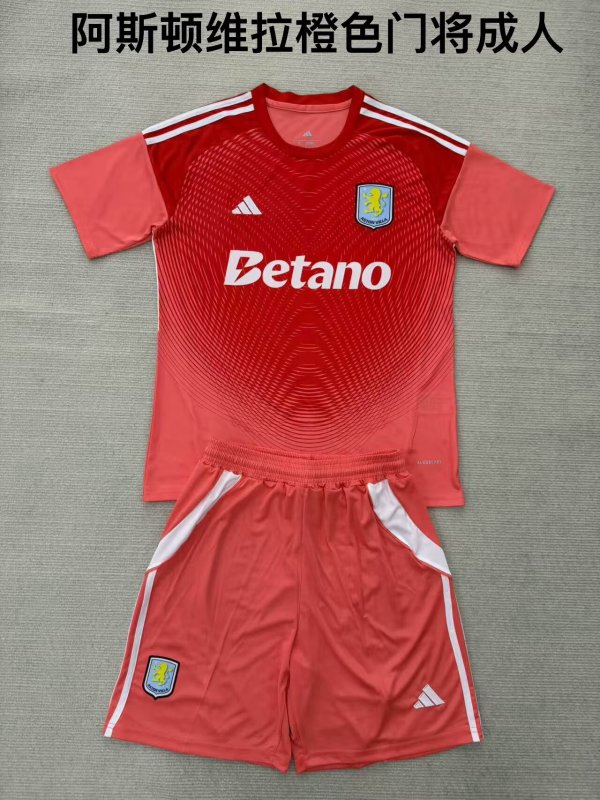 Aston Villa Goalkeeper Adult Kits 1:1 Quality Soccer Jersey 25/26(成人套装)