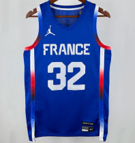Team FRANCE WEMBANYAMA #32 1:1 Quality NBA Jerseys 2024 Team FRANCE WEMBANYAMA #32 1:1 Quality NBA Jerseys 2024