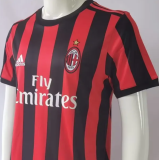 2017/2018  AC Milan Home Fans 1:1 Retro Soccer Jersey